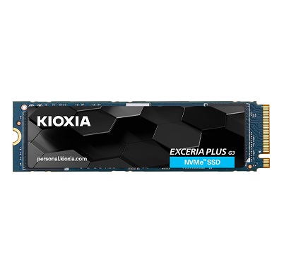 כונן אחסון פלאש מהיר קיוקסיה Kioxia LSD10Z001TG8 EXCERIA PLUS G3 1TB NVMe 3D PCIe M.2 Read 5000MB/s Write 3900MB/s TBW 600